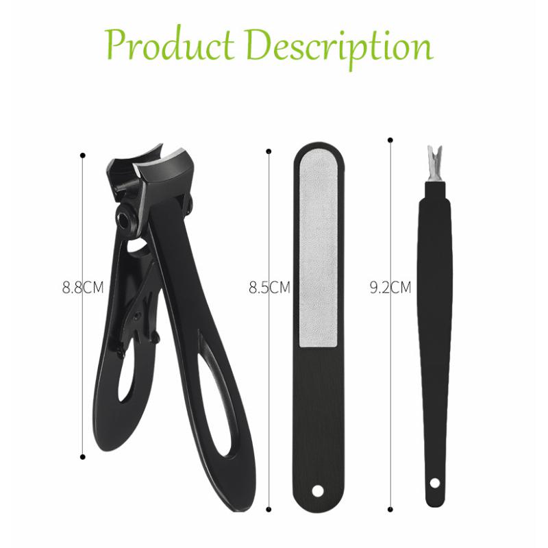 Luxury Nail Cutter Nail Clipper Kits Two Times Sharpening 3PCS Sets Luxury Nail Cutter Nail Clipper Kits Two Times Sharpening 3PCS Sets