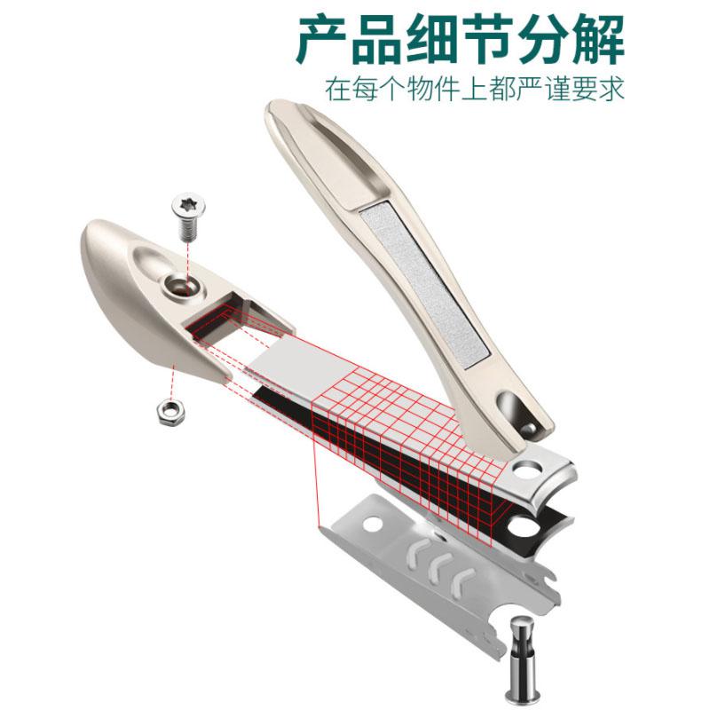 Stainless Steel Anti Splash Rubberized Cover Toe Nail Clipper Finger Nail Clipper Nail Cutter Clipper