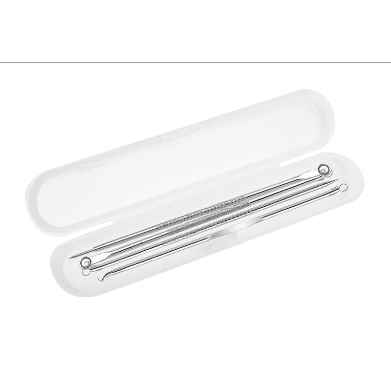 Plating Comedone Extractor Pimple Pin Tool Blackhead Acne Removal Needles Black Spots Pore Cleaner